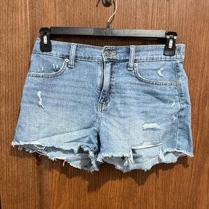 Aerie Light Blue Distressed Jean Shorts